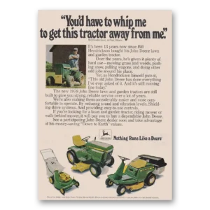 1978 John Deere Mowers + Tractors Print Ad | Whip Me