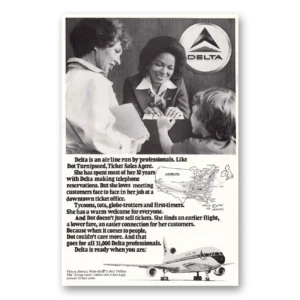 1978 Delta Air Lines Print Ad | Dot Turnipseed