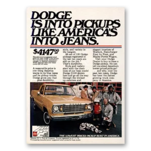 1978 Dodge Trucks Print Ad | Americas Into Jeans