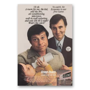 1978 Econo Travel Print Ad | Uh Oh