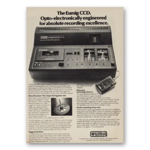 1978 Eumig Print Ad | Opto Electronically Engineered