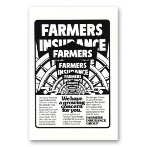 1978 Farmers Insurance Print Ad | Growing Concern