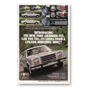 1977 Ford Granada Print Ad | Ess Mercedes