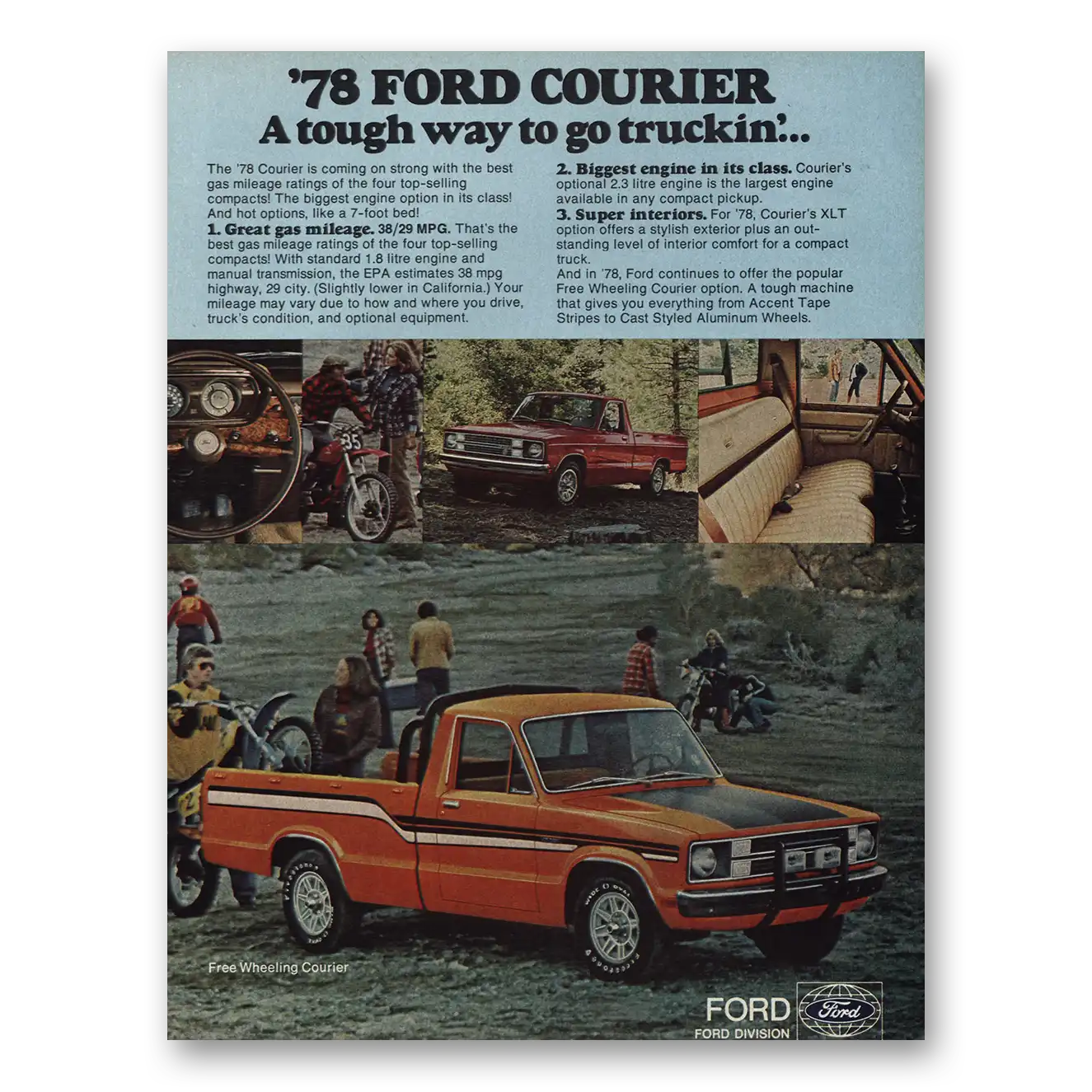 1978 Ford Courier Print Ad | Tough Way