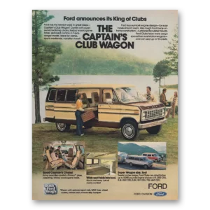 1978 Ford Club Wagon Print Ad | Captains Club