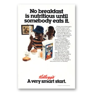 1978 Frosted Flakes Cereal Print Ad | No Breakfast