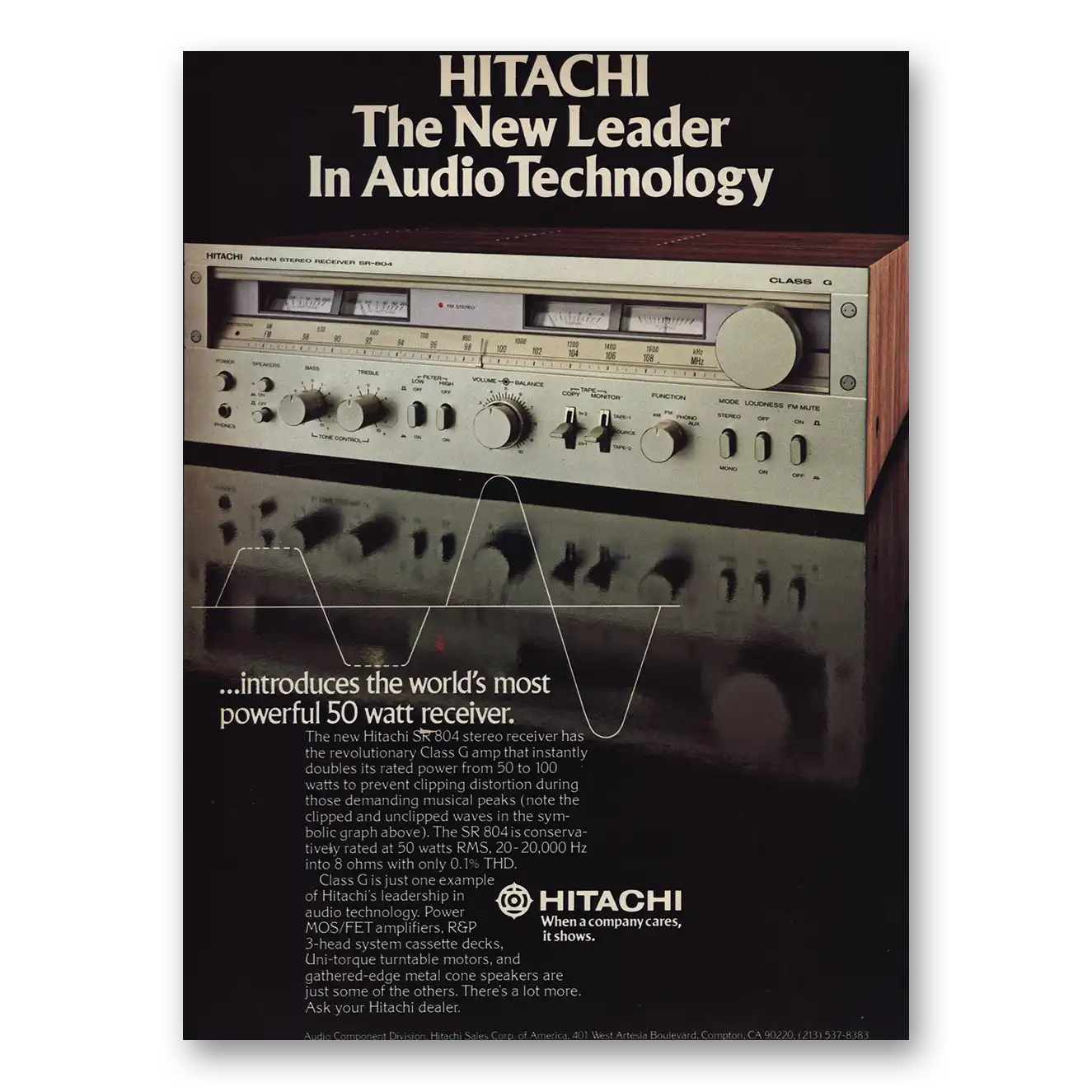 1978 Hitachi Print Ad | Audio Technology