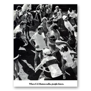 1978 EF Hutton Print Ad | People Listen