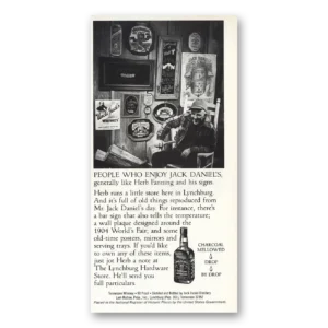 1978 Jack Daniels Print Ad | Herb Fanning