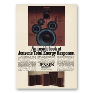1978 Jensen Speakers Print Ad | Total Energy Response