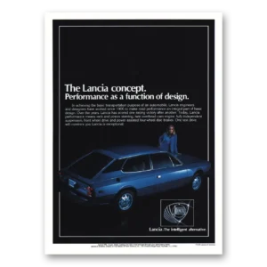1978 Lancia of America Print Ad | Performance