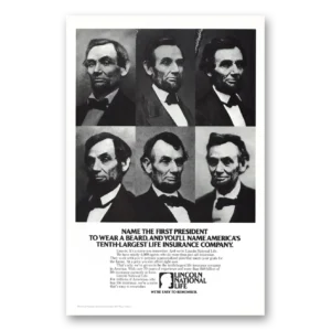 1978 Lincoln National Life Insurance Print Ad | Name First President