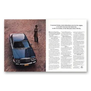 1978 Mercedes Benz 450SEL Print Ad | Shock Absorbers