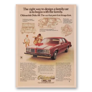 1978 Oldsmobile Delta 88 Print Ad | Family Car