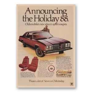 1978 Oldsmobile Holiday Print Ad | New Idea