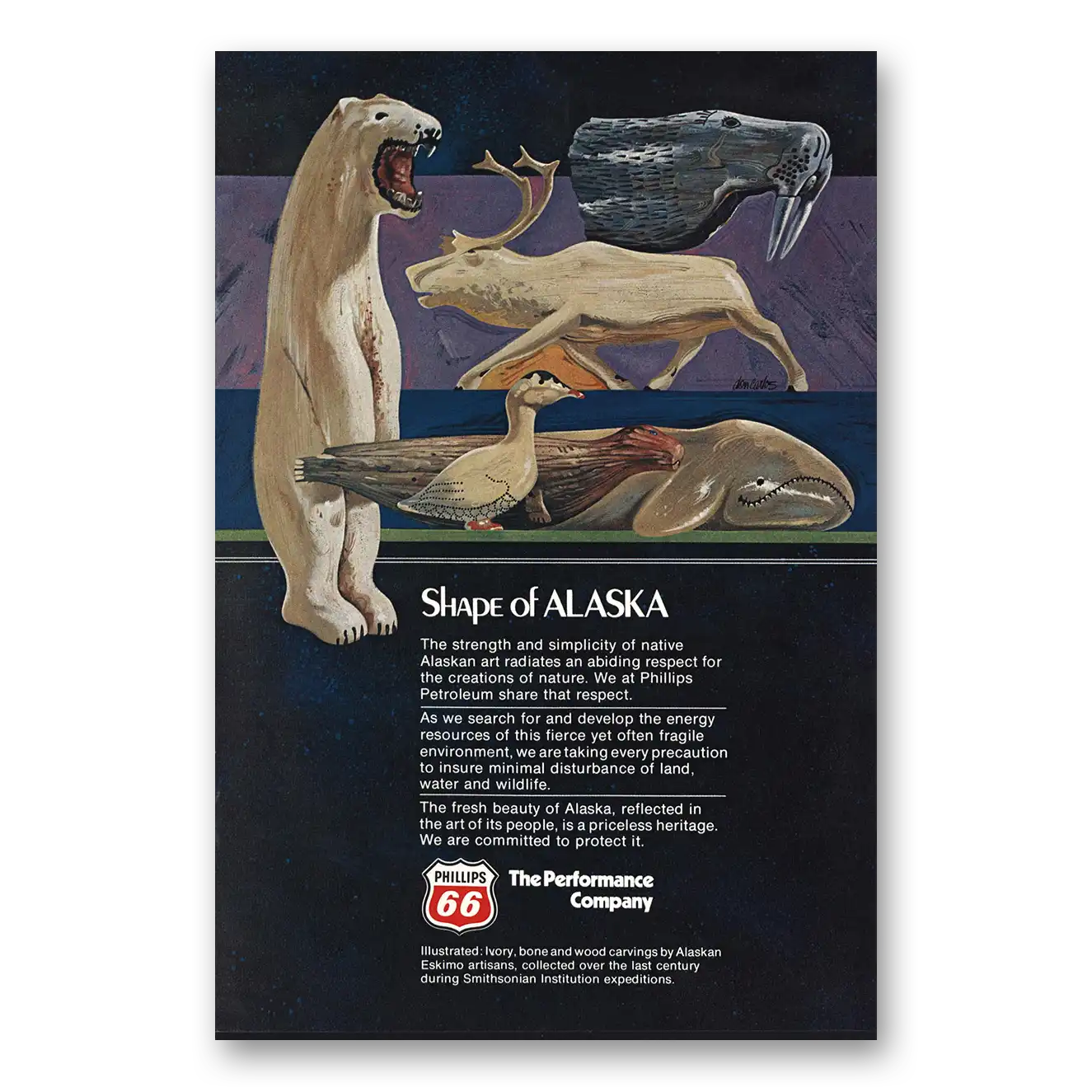 1978 Phillips 66 Print Ad | Shape Alaska