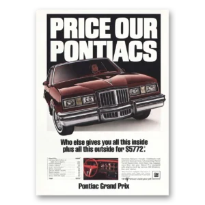 1978 Pontiac Bonneville Print Ad | Who Else Gives