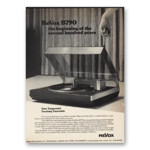 1978 ReVox Print Ad | Second Hundred Years