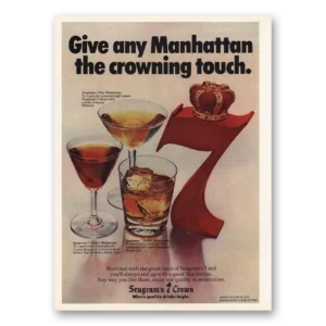 1978 Seagrams 7 Crown Whiskey Print Ad | Crowning Touch