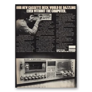 1978 Sharp Print Ad | Would Be Dazzling