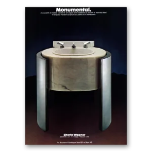 1978 Sherle Wagner Bath Fixtures Print Ad | Monumental