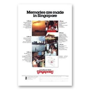 1978 Singapore Print Ad | Memories Are Made