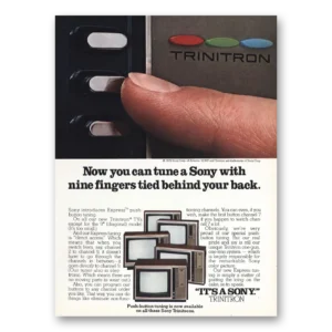 1978 Sony Trinitron Print Ad | Nine Fingers