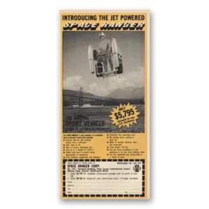 1978 Space Ranger Sport Vehicle Print Ad | Jet Powered