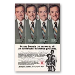 1978 State Farm Insurance Print Ad | Duane Stern
