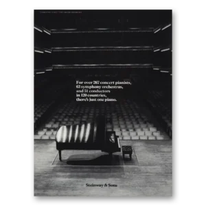 1978 Steinway Piano Print Ad | 267 Concert Pianists