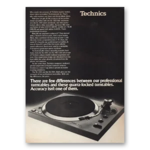 1978 Technics Print Ad | Accuracy Isnt One Of Them