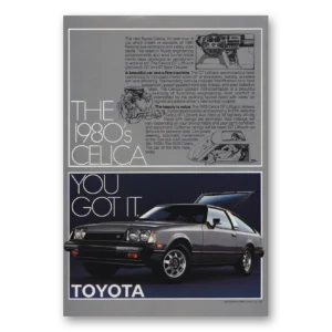 1978 Toyota Celica Liftback Print Ad | You Got It