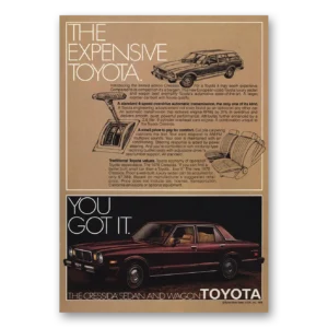 1978 Toyota Cressida Print Ad | Expensive Toyota