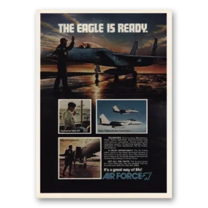 1978 US Air Force Print Ad | Eagle Is Ready