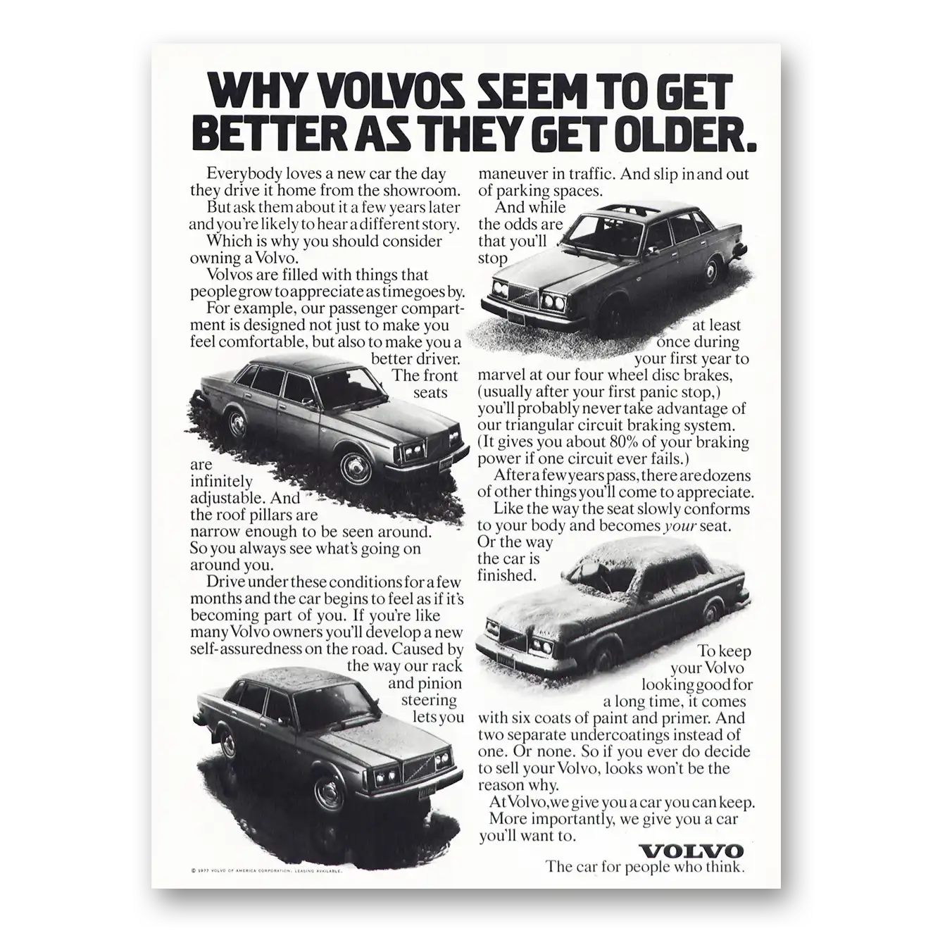 1977 Volvo Print Ad | Get Older