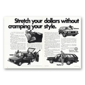 1977 Volkswagen Rabbit Print Ad | Stretch Dollars
