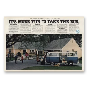 1977 Volkswagen Bus Print Ad | Take Bus