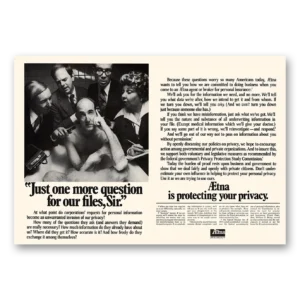1979 Aetna Insurance Print Ad | Question