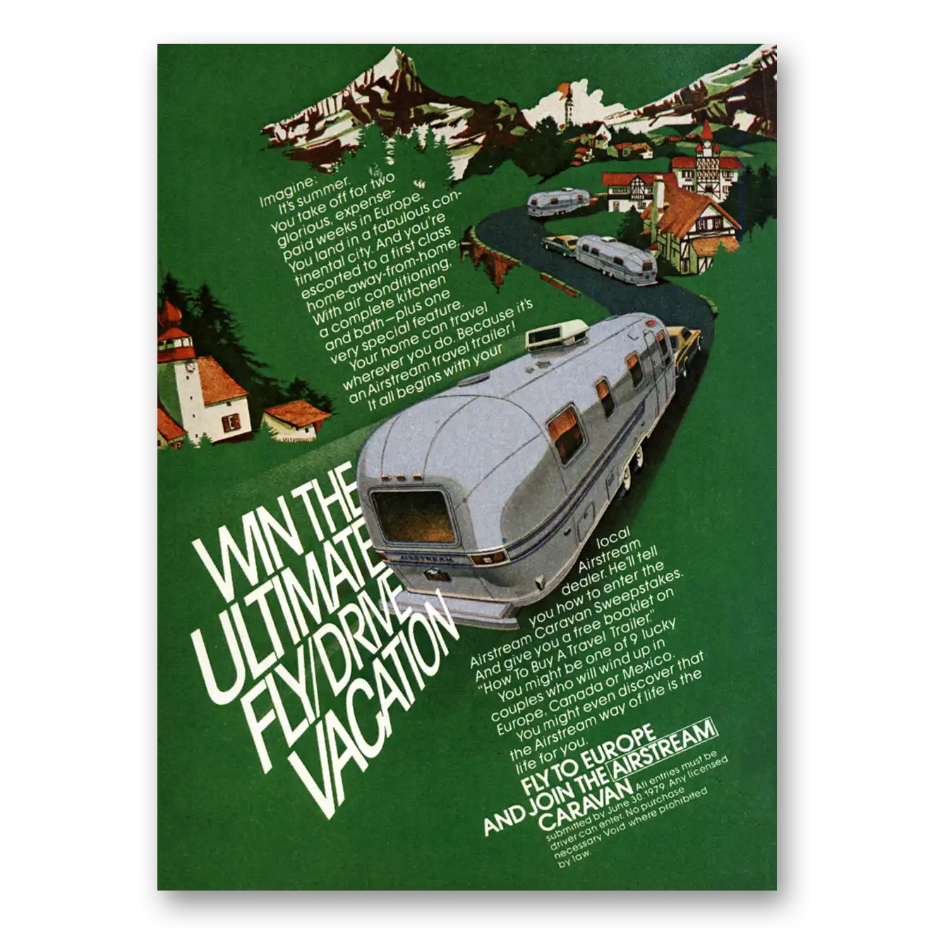 1979 Airstream Trailers Print Ad | Fly Drive