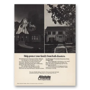 1979 Allstate Insurance Print Ad | Protect Family