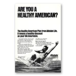 1979 Allstate Insurance Print Ad | Healthy American