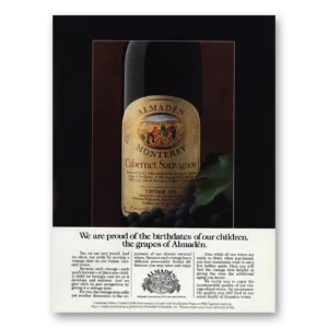 1979 Almaden Print Ad | Cabernet Sauvignon
