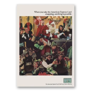1979 American Express Print Ad | Santa Claus