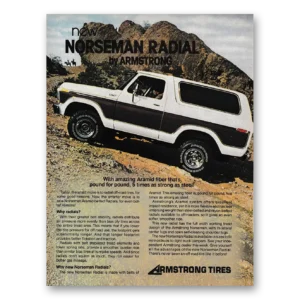 1979 Armstrong Tires Print Ad | Norseman Radial