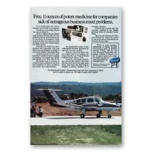 1979 Beechcraft Duchess Print Ad | Potent Medicine