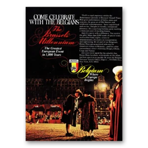 1979 Belgium Print Ad | Brussels Millennium