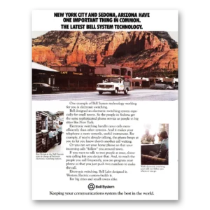 1979 Bell Telephone Print Ad | Sedona Arizona