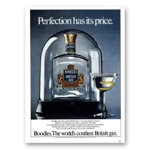 1979 Boodles British Gin Print Ad | Perfection