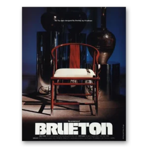1979 Brueton Chairs Print Ad | Tsu Chair