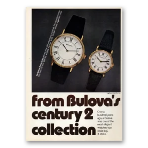 1979 Bulova Watch Print Ad | Century 2